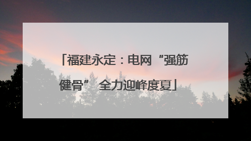 福建永定：电网“强筋健骨” 全力迎峰度夏